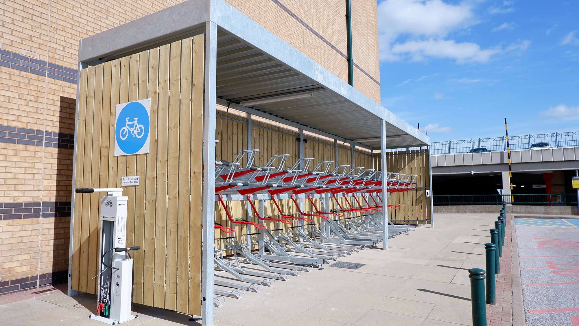 bike racks and shelter meadowhall shopping centre