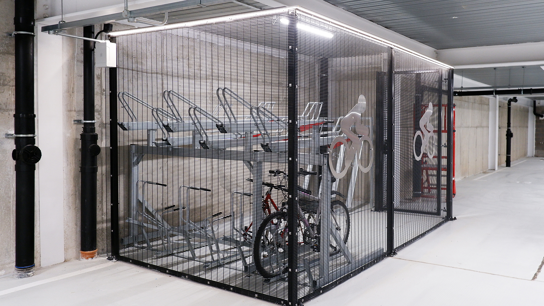 secure cycle caging residential development liverpool