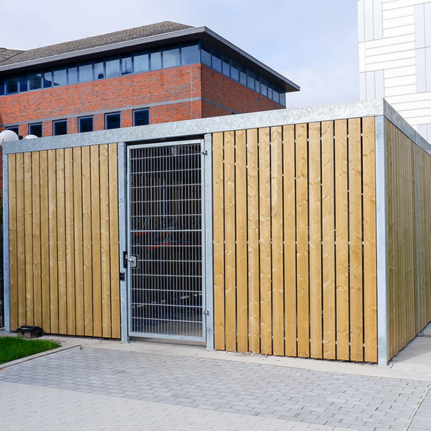 cubic wooden cycle shelter turvec