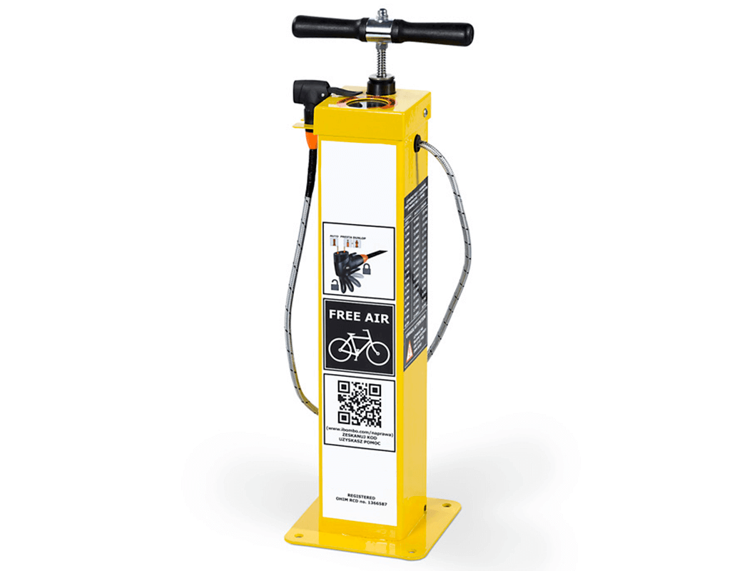 Public bike pump