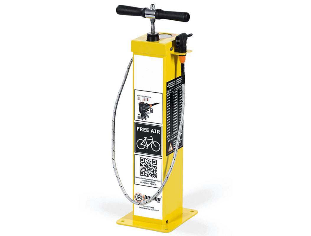 Public bike pump