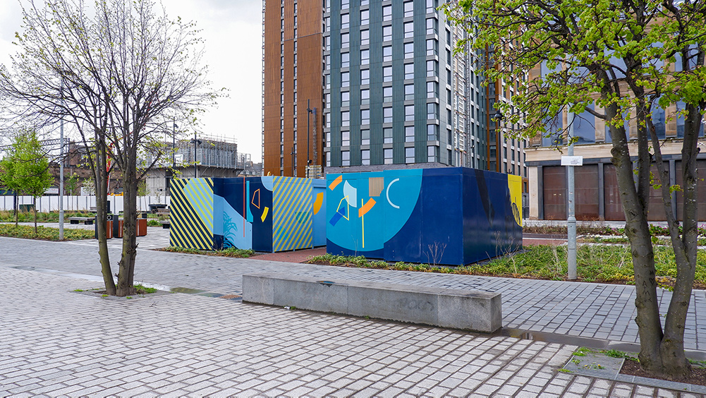 custom branded cycle hub shelter