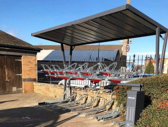 Office wave bike shelter