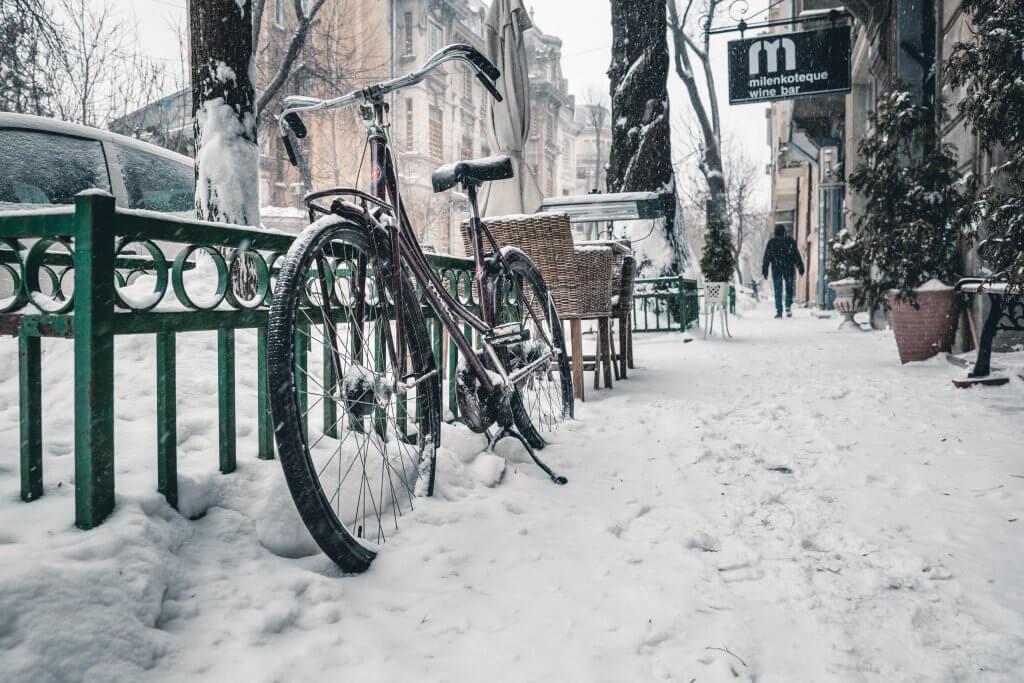 Bike in the snow