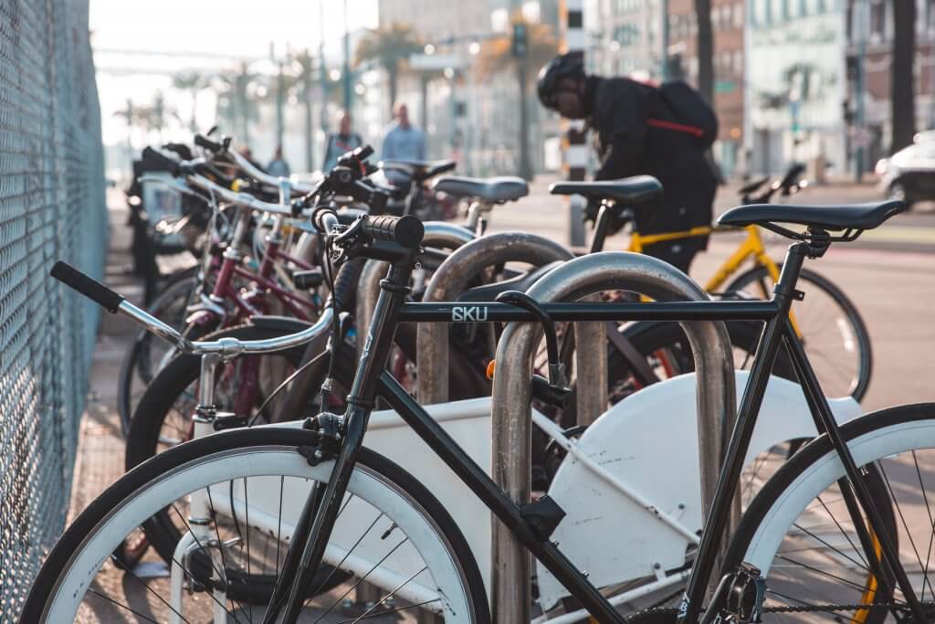 Locked Up Bikes