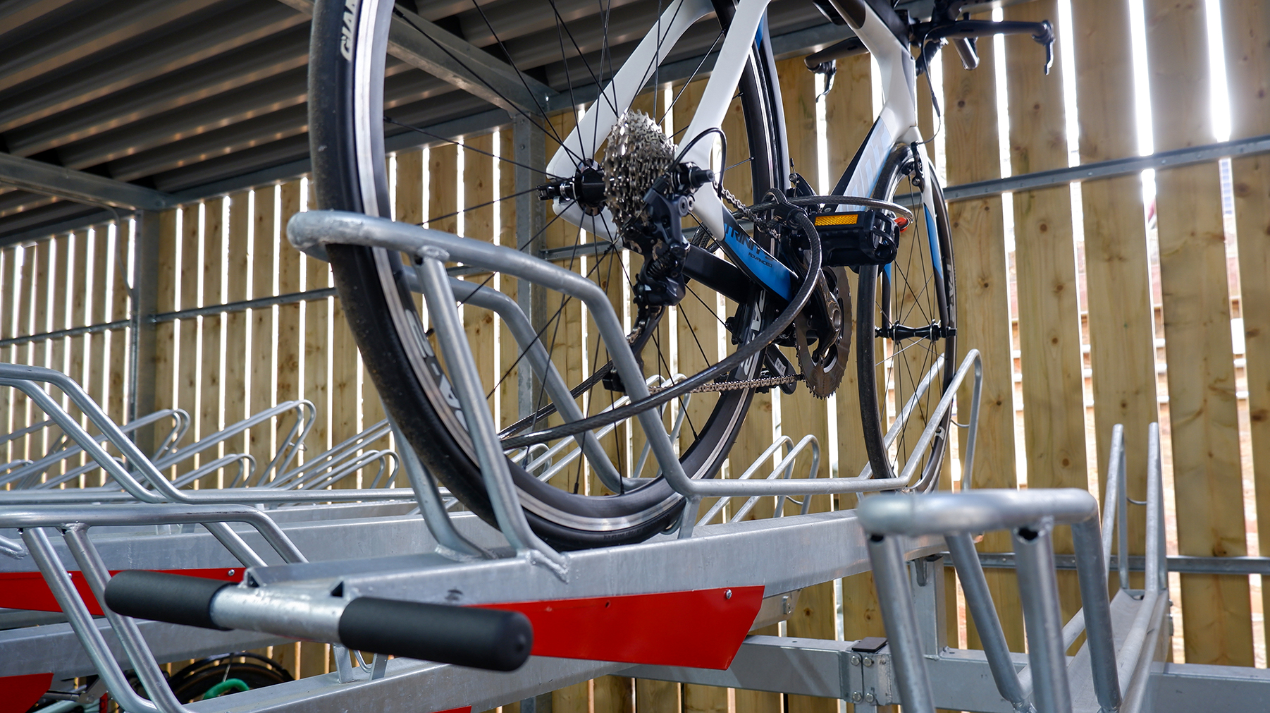 timber cycle shelter rapha bike racks