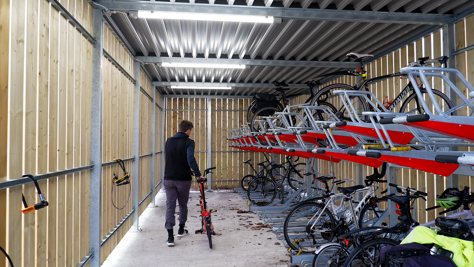 west middlesex hospital bike shelter