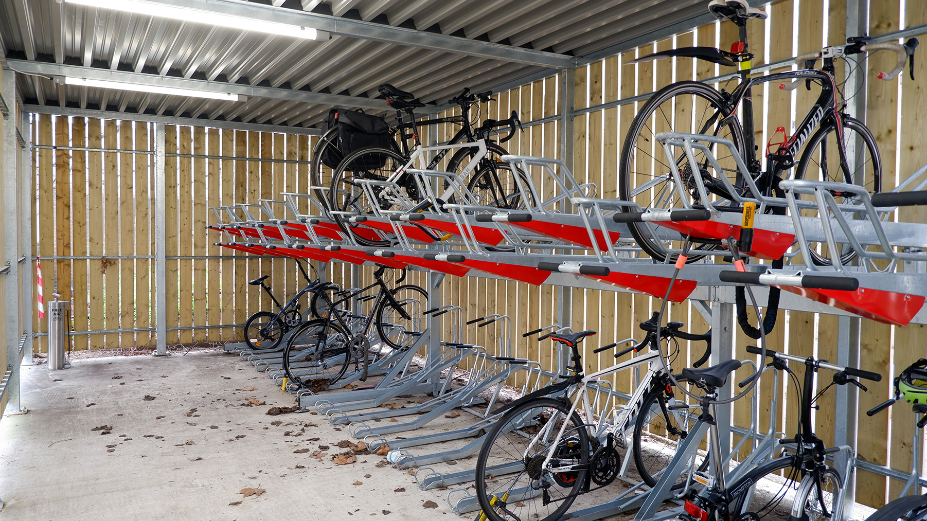 west middlesex hospital bike shelter